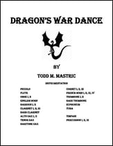 Dragon's War Dance Concert Band sheet music cover